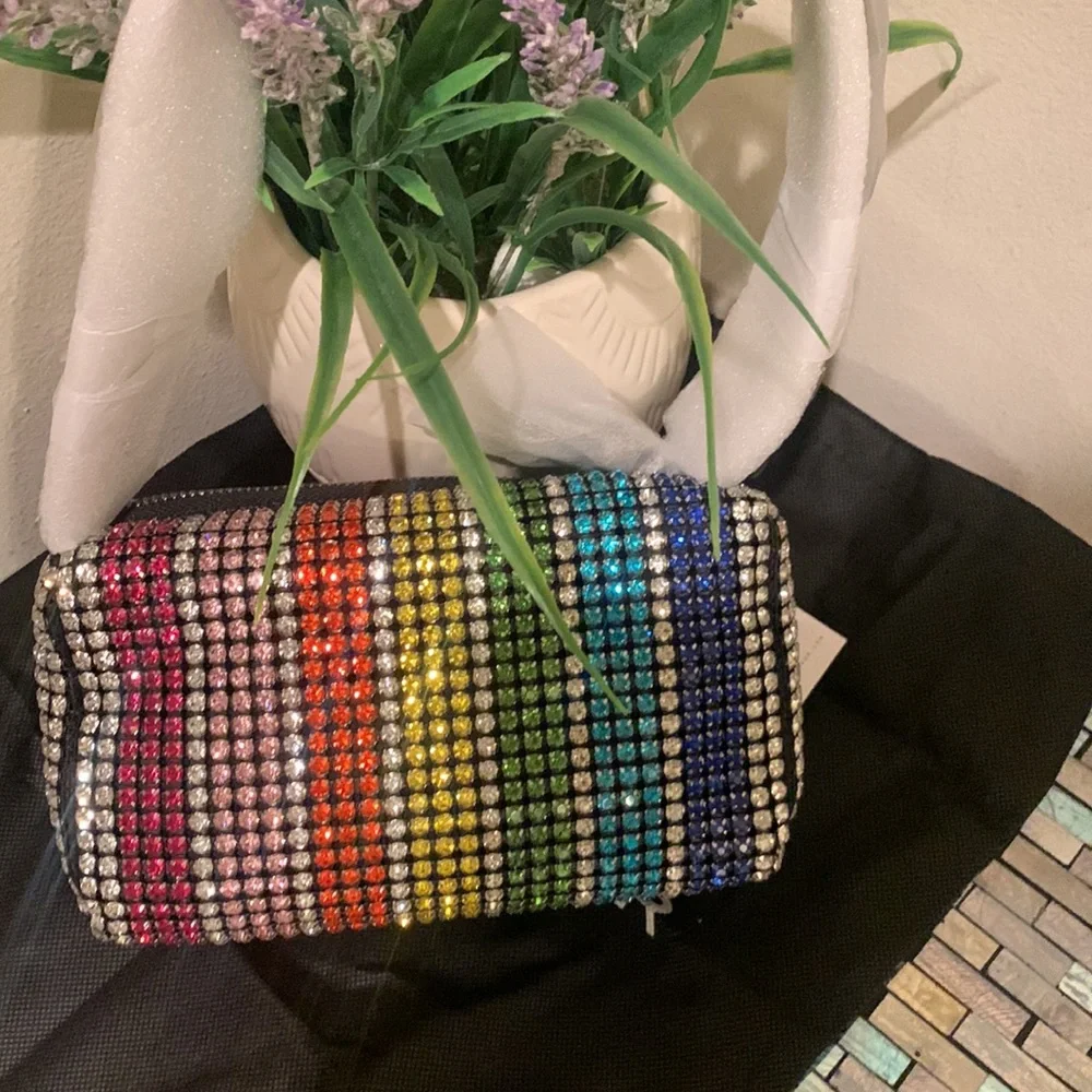 Kurt Geiger London Party Pochette Crystal Shoulder Bag - Picture 7 of 17